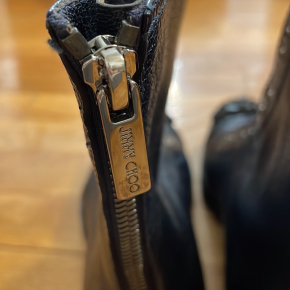 Jimmy Choo
Hatcher Jeweled Combat Boot, Navy 35 - Picture 6 of 10